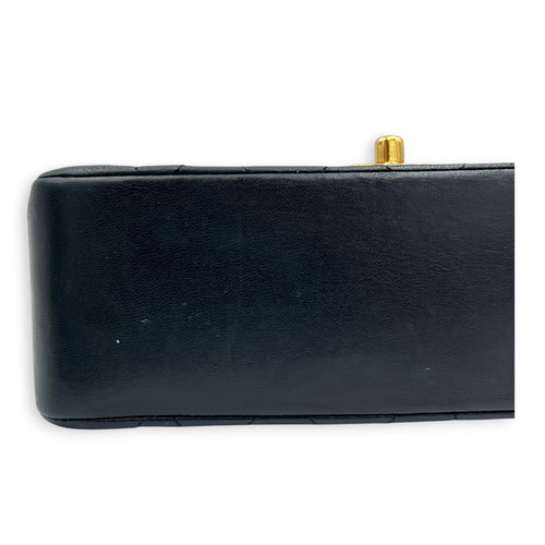 Vintage Diana Crossbody Bag Black in Lambskin, Gold hardware