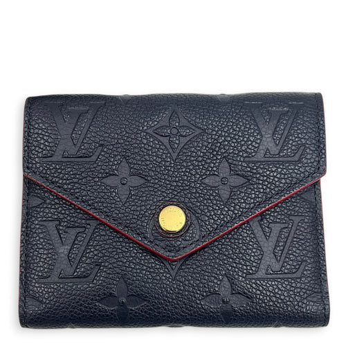 Victorine Vanity Bag Blue in Monogram Empreinte Leather, Gold hardware