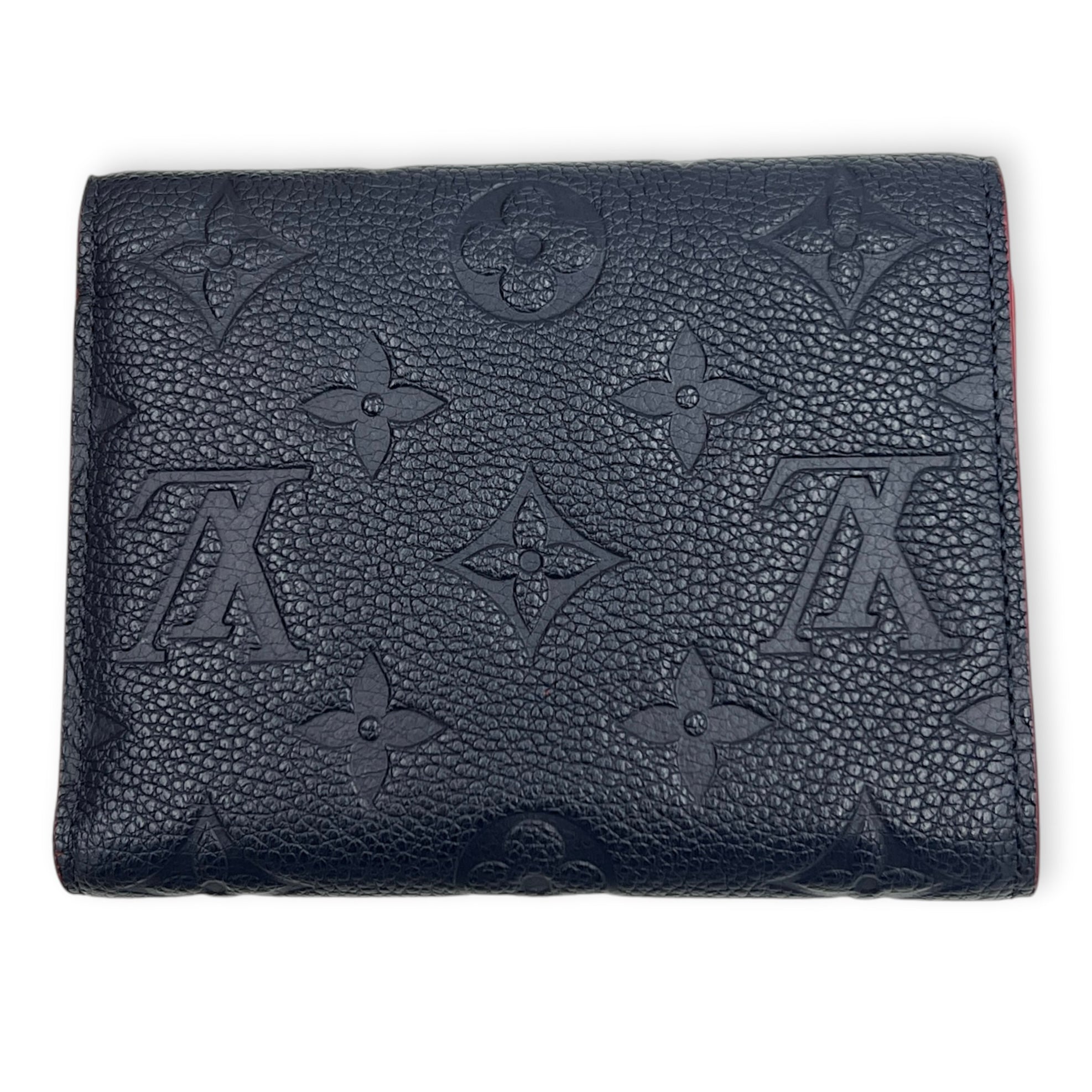 Victorine Vanity Bag Blue in Monogram Empreinte Leather, Gold hardware