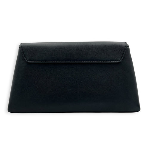 Love Note Shoulder Bag Black in Calfskin, Gold hardware