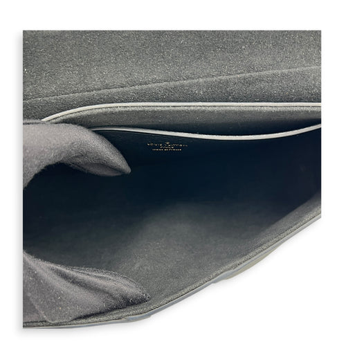 Love Note Shoulder Bag Black in Calfskin, Gold hardware