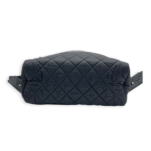 Coco Cocoon Backpack Black in Nylon, Silver hardware