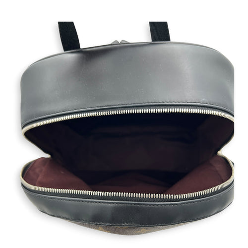 Macassar Josh Backpack Brown in Monogram Coated Canvas, Silver hardware