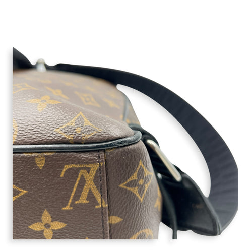 Macassar Josh Backpack Brown in Monogram Coated Canvas, Silver hardware
