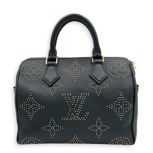 Speedy Bandouliere Studded Monogram Constellation Top Handle Bag in Calfskin, Gold hardware