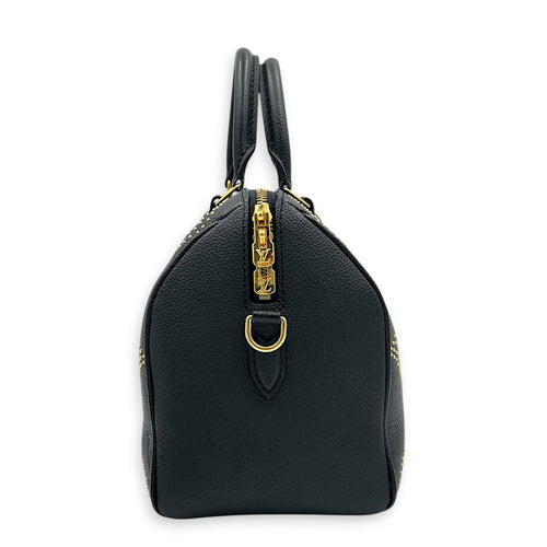 Speedy Bandouliere Studded Monogram Constellation Top Handle Bag in Calfskin, Gold hardware