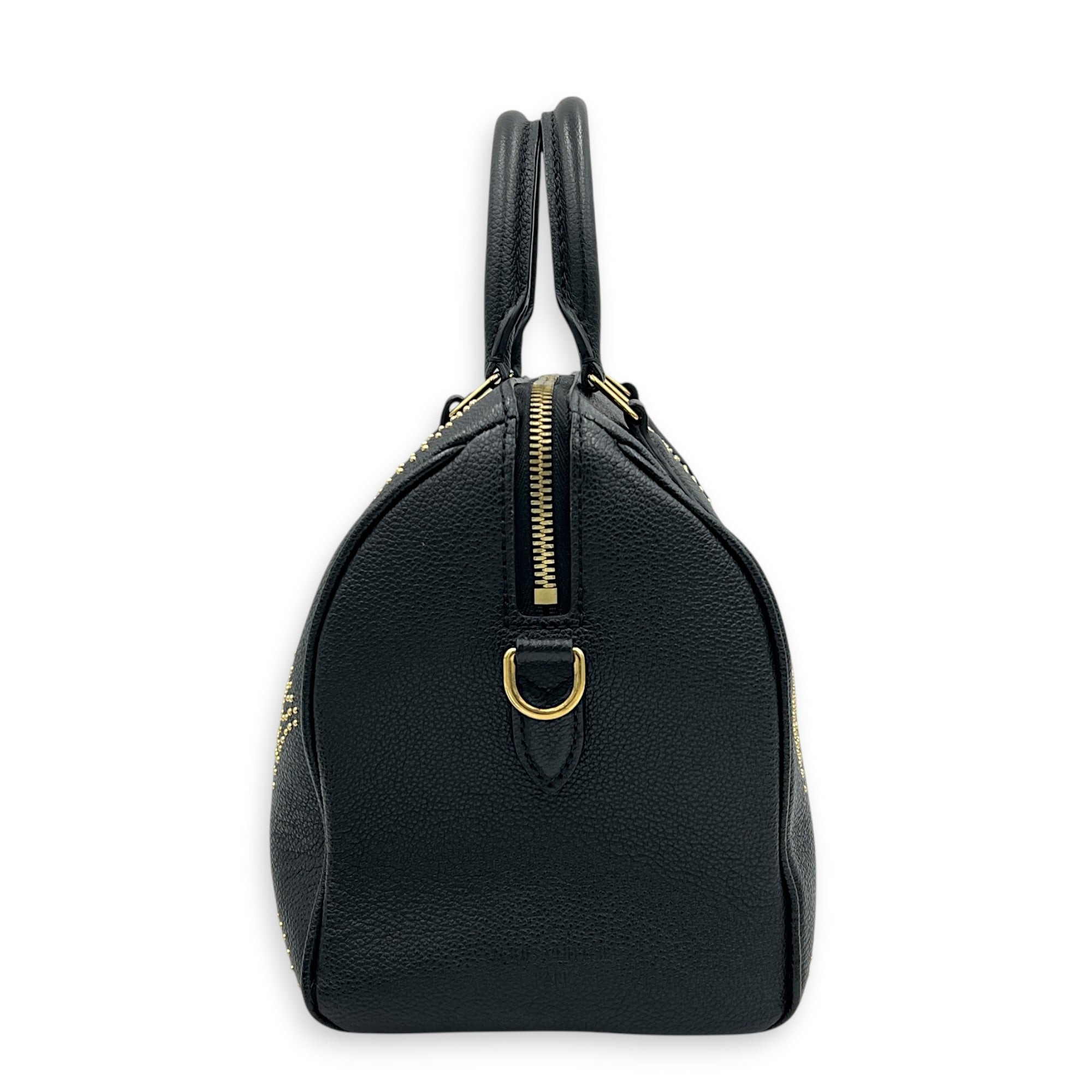 Speedy Bandouliere Studded Monogram Constellation Top Handle Bag in Calfskin, Gold hardware