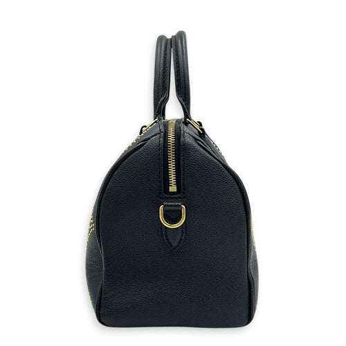 Speedy Bandouliere Studded Monogram Constellation Top Handle Bag in Calfskin, Gold hardware