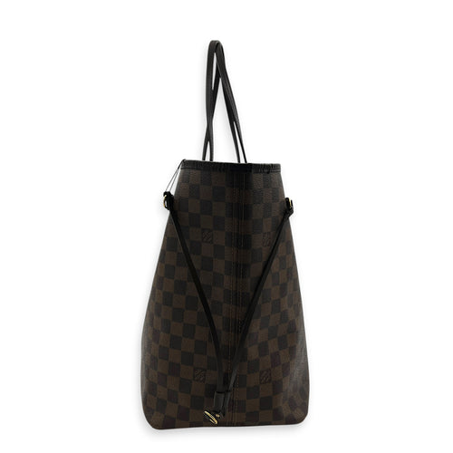 Neverfull GM Brown Tote Bag in Coated Canvas, Gold hardware