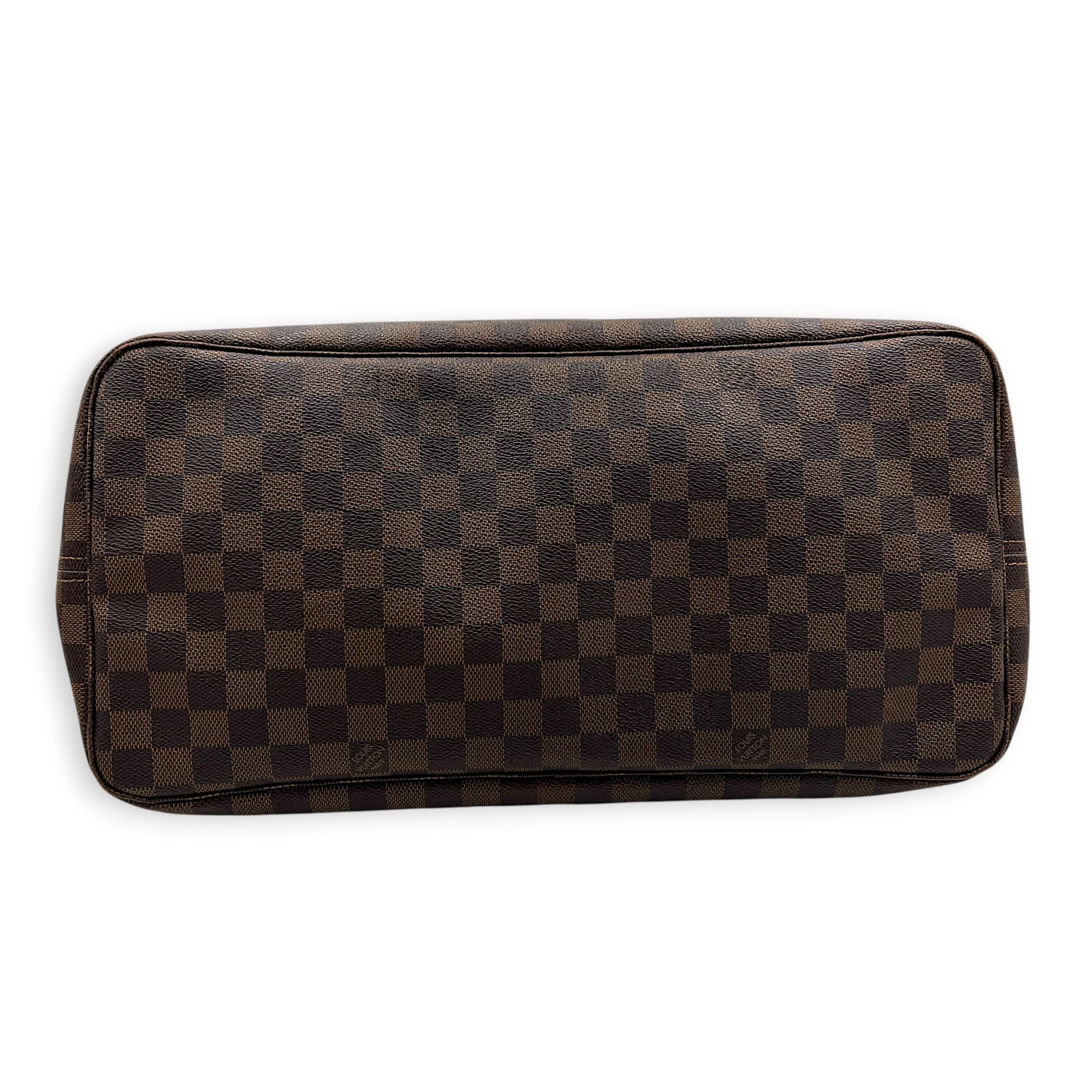 Neverfull GM Brown Tote Bag in Coated Canvas, Gold hardware