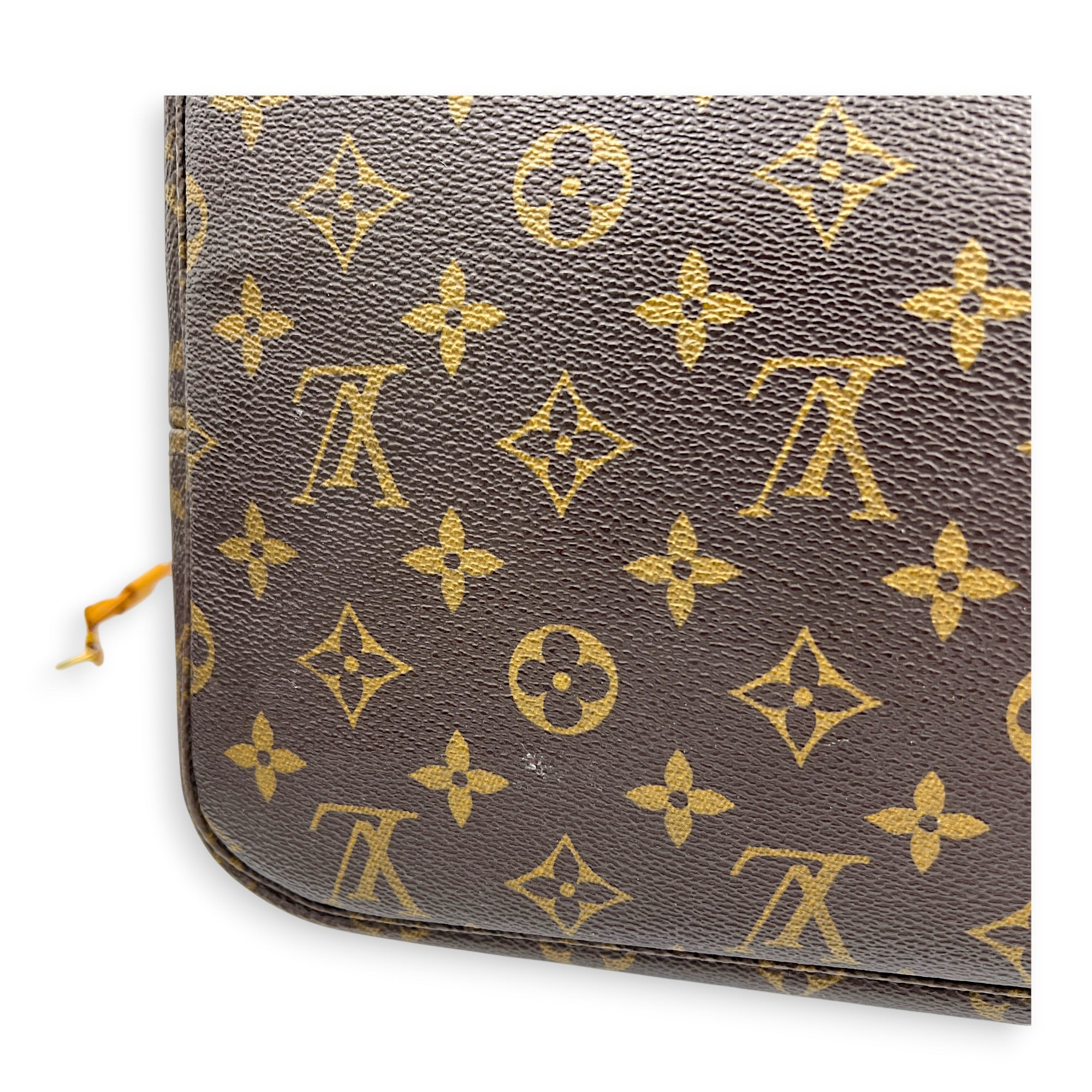 Neverfull Tote Bag GM Brown in Monogram Coated Canvas, Gold hardware