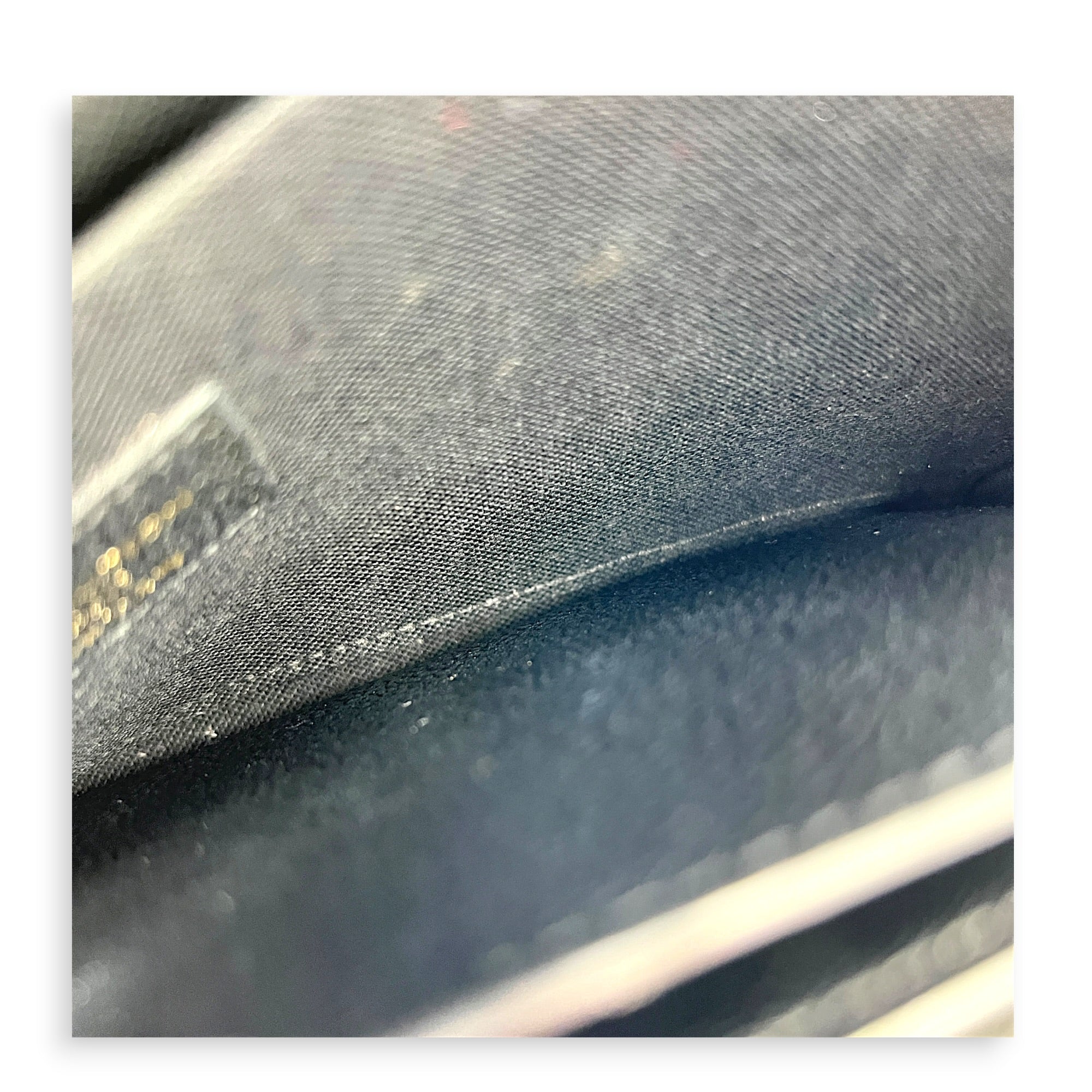 Felicie Wallet On Chain Blue in Empreinte Leather, Gold hardware