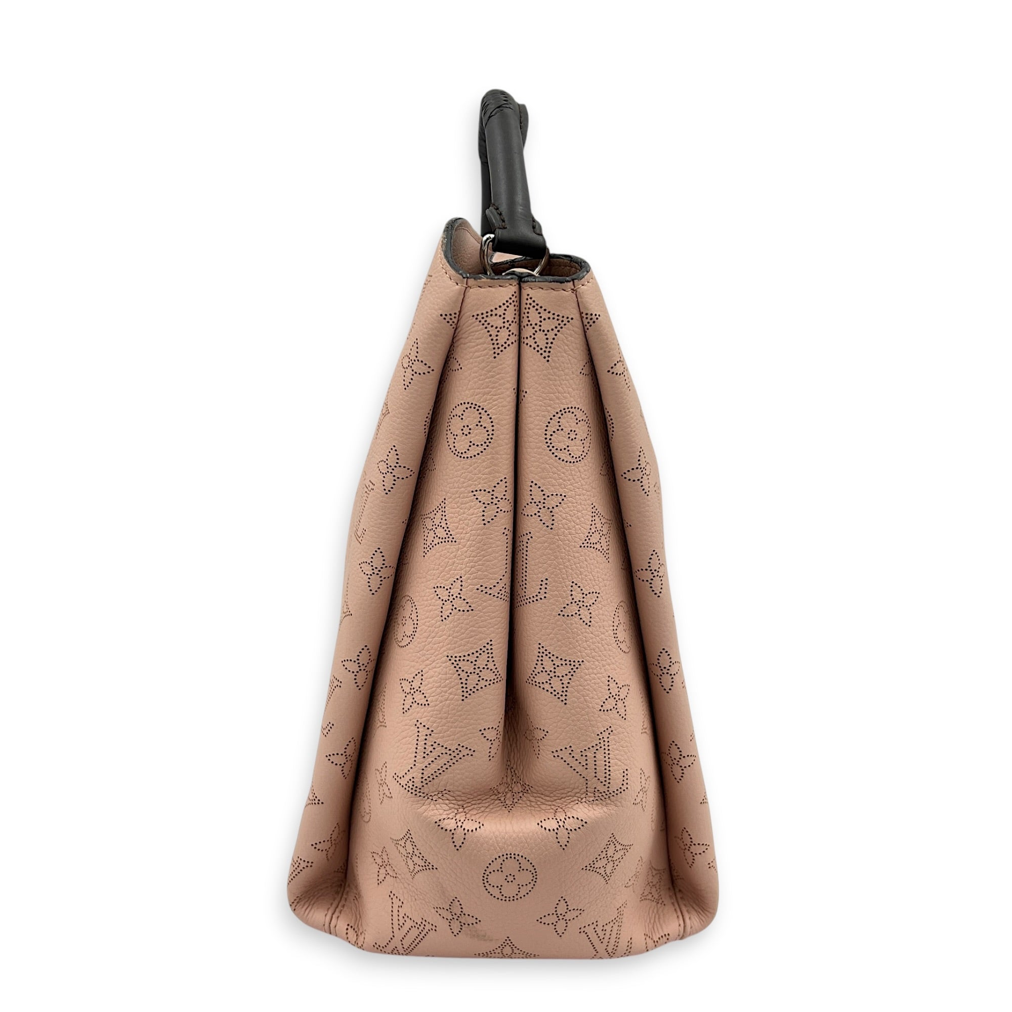 Mahina Babylon Shoulder Bag Pink in Calfskin, Silver hardware