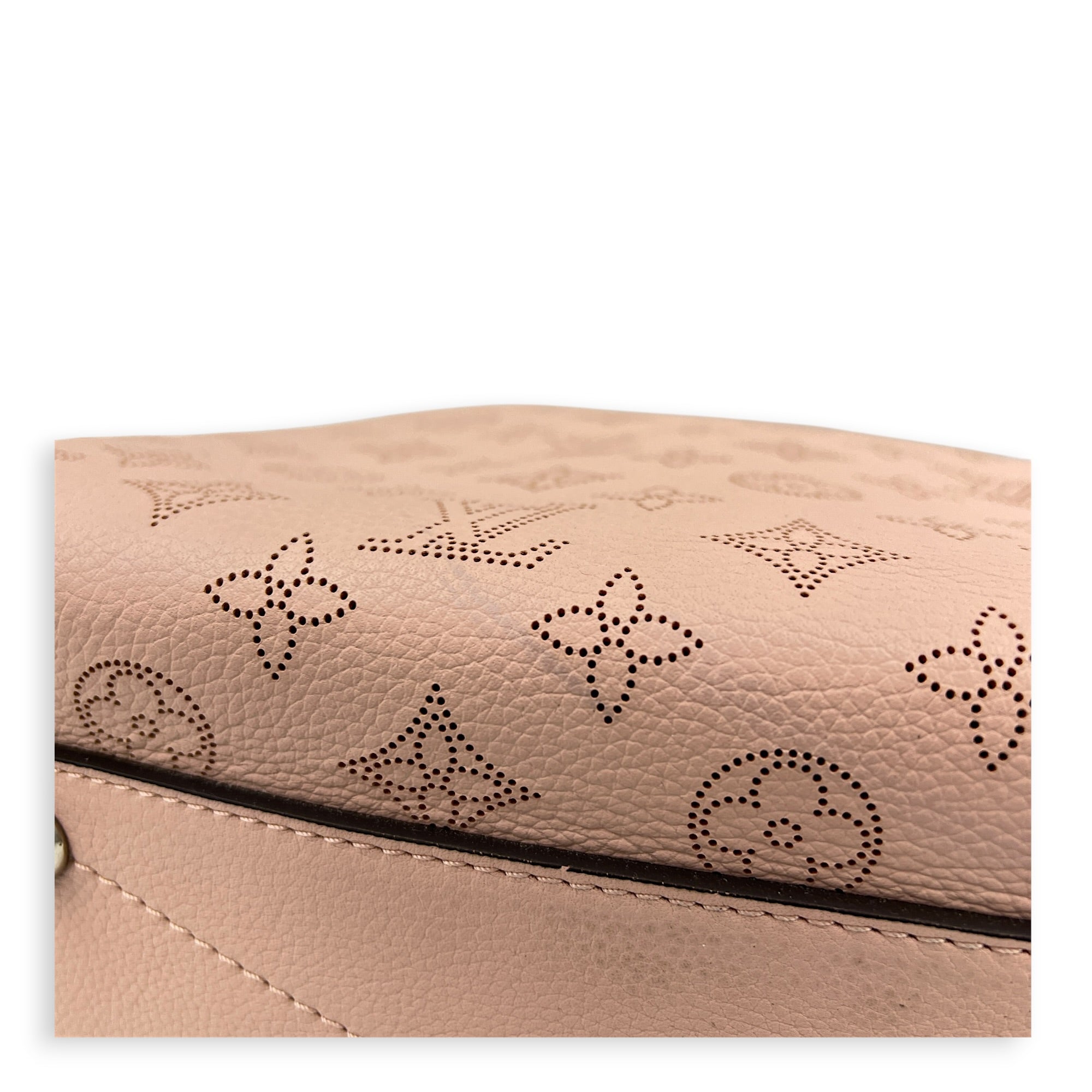 Mahina Babylon Shoulder Bag Pink in Calfskin, Silver hardware