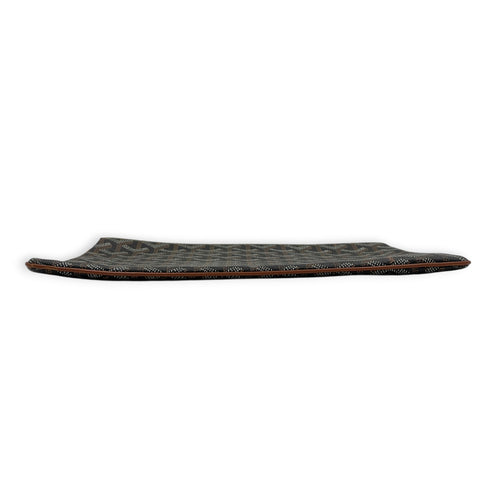 Senat Pouch Black in Coated Canvas, Silver hardware
