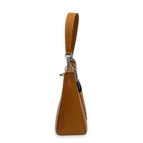 Marelle NM Shoulder Bag Brown in Epi Leather, Gold hardware