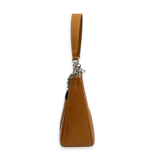 Marelle NM Shoulder Bag Brown in Epi Leather, Gold hardware