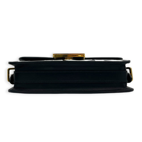 Miss Dior Graffiti Shoulder Bag Black in Calfskin, Gold hardware