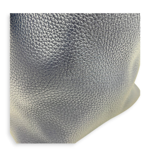 Picotin 22 Blue Bucket Bag in Clemence, Silver hardware