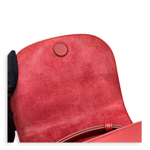 Folco Cuir Shoulder Bag Pink in Calfskin, Gold hardware