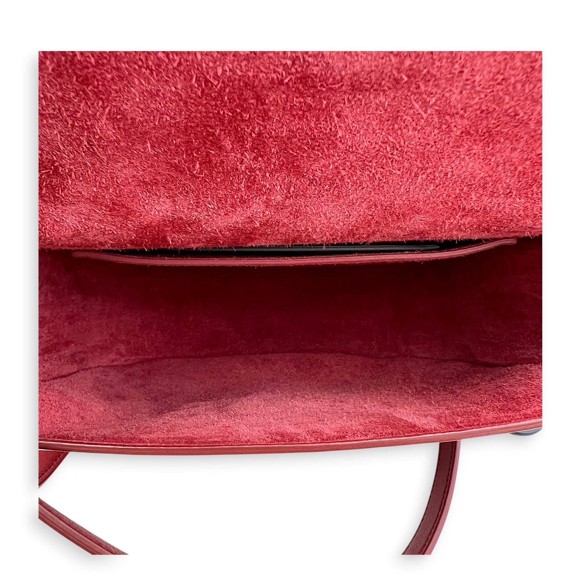 Folco Cuir Shoulder Bag Pink in Calfskin, Gold hardware