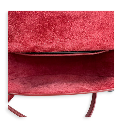 Folco Cuir Shoulder Bag Pink in Calfskin, Gold hardware