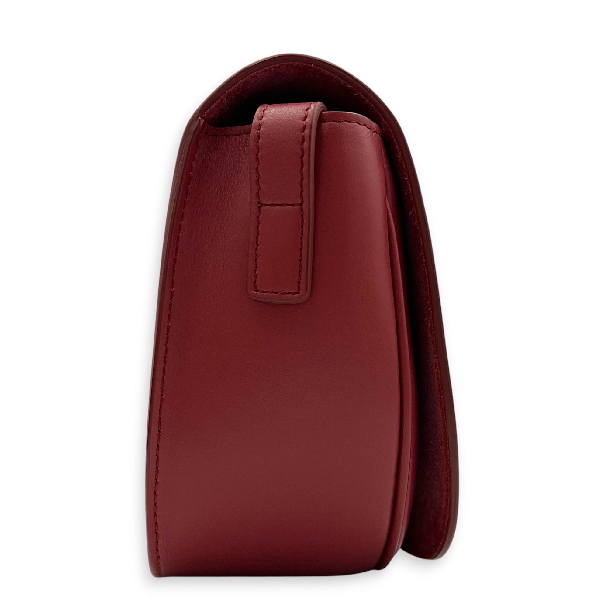 Folco Cuir Shoulder Bag Pink in Calfskin, Gold hardware