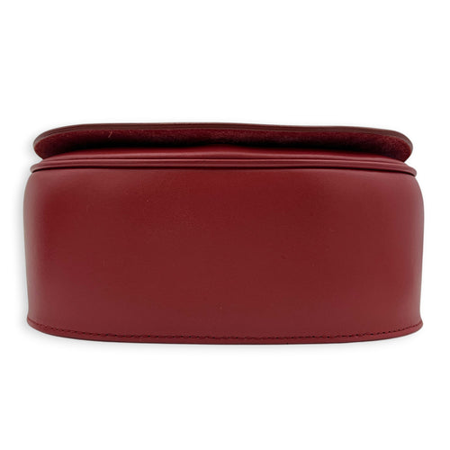 Folco Cuir Shoulder Bag Pink in Calfskin, Gold hardware