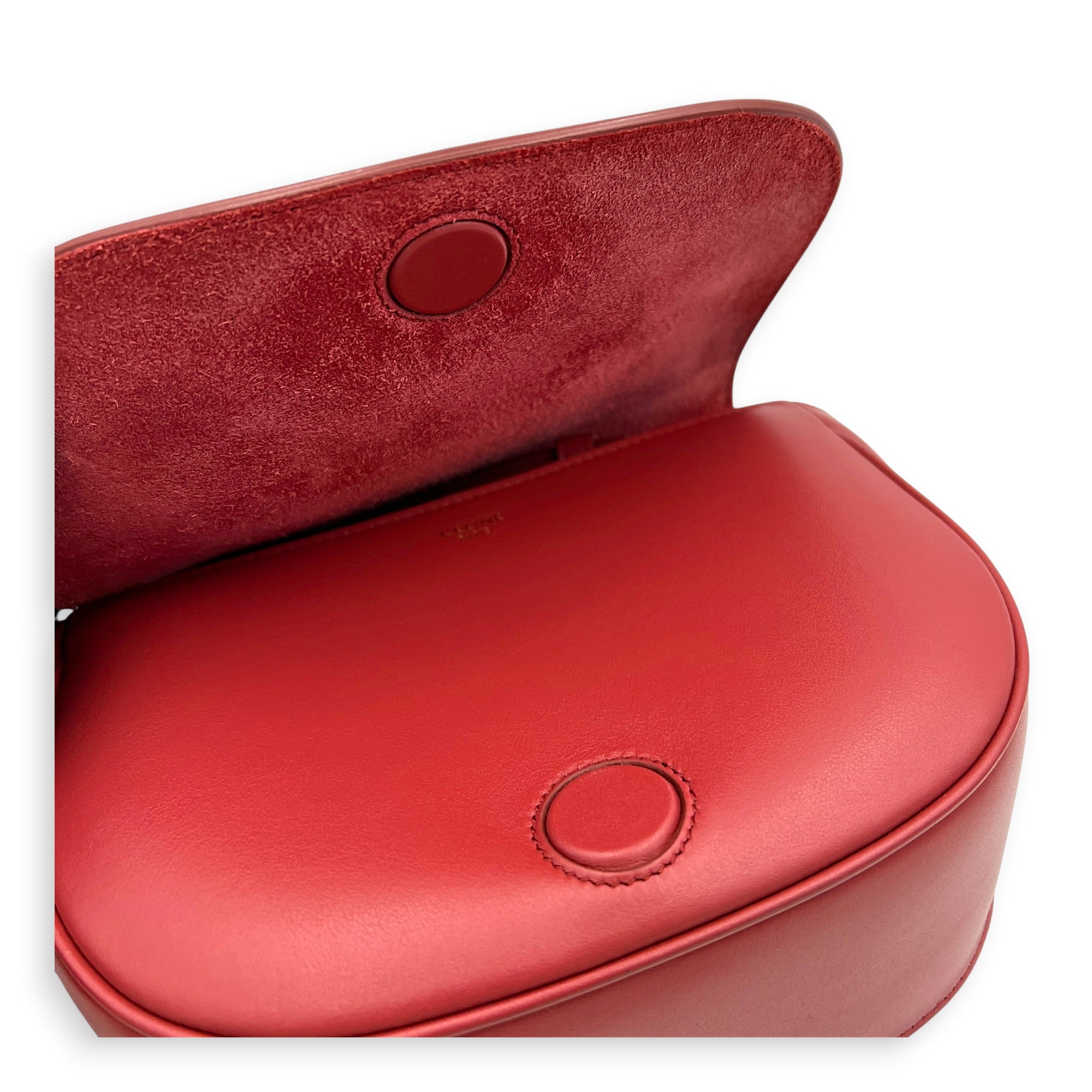 Folco Cuir Shoulder Bag Pink in Calfskin, Gold hardware