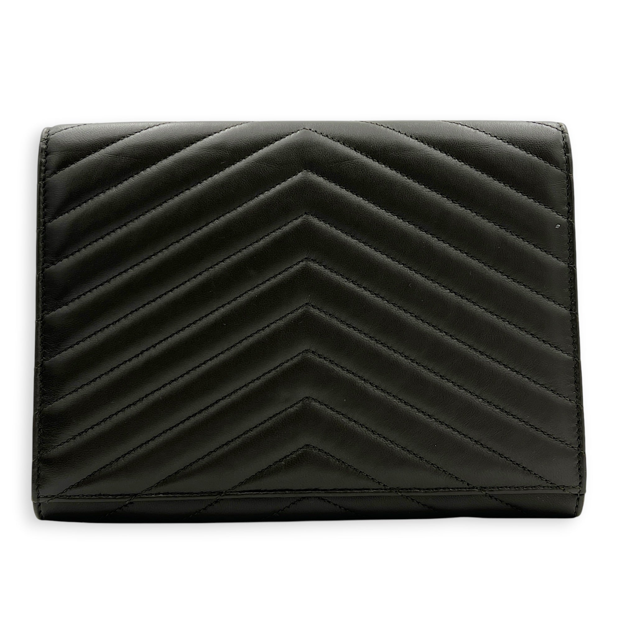 Cassandre Green Pouch in Calfskin, Gold hardware