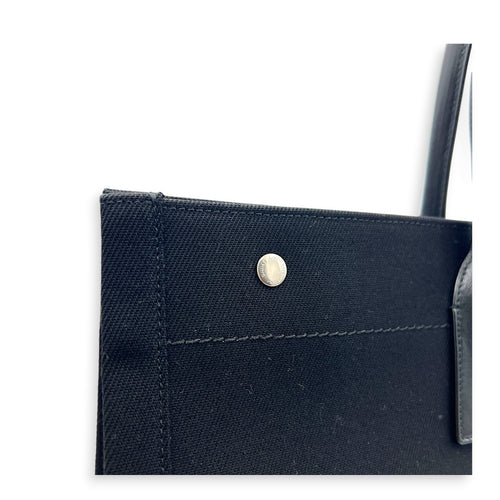 Rive Gauche  Tote Bag Black in Canvas, Palladium hardware