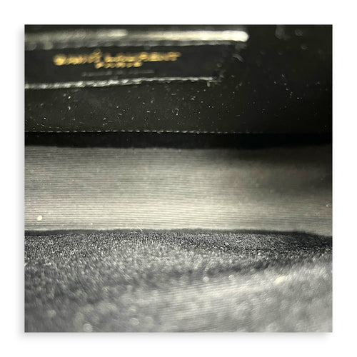 Envelope Shoulder Bag Black in Calfskin, Gold hardware