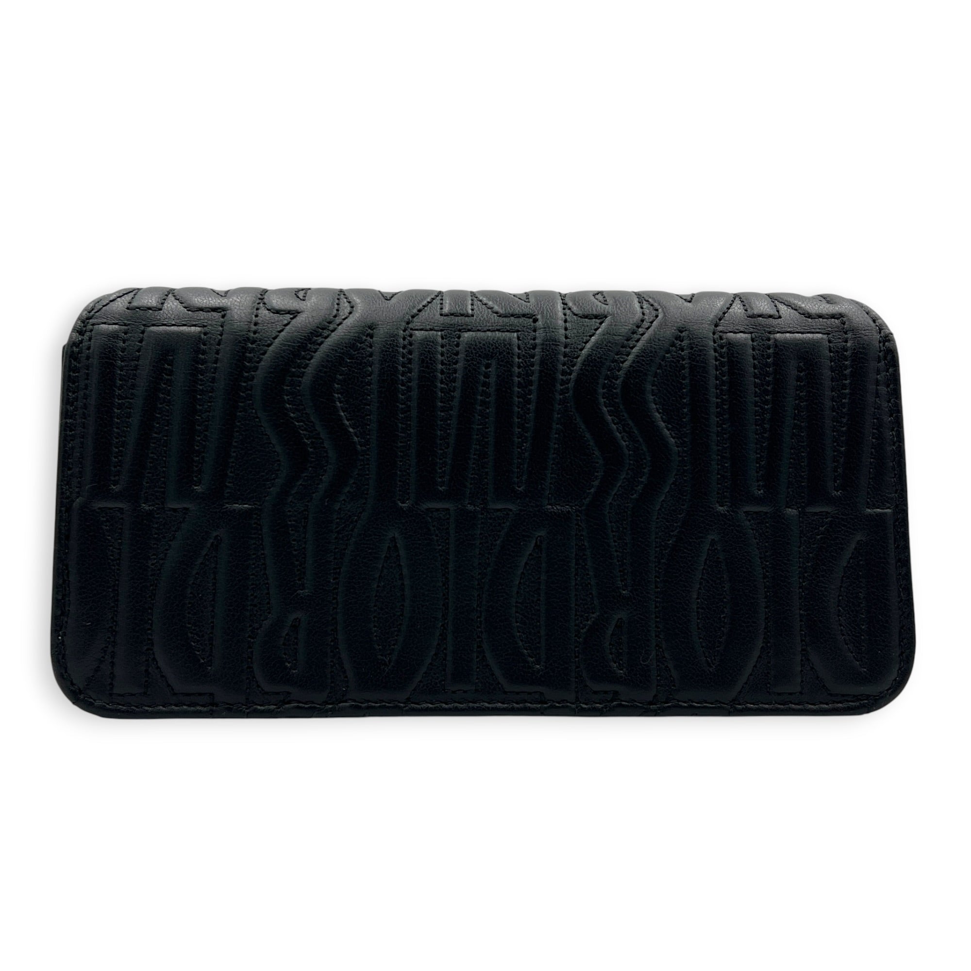 Miss Dior Allover Shoulder Bag Black in Calfskin, Gold hardware