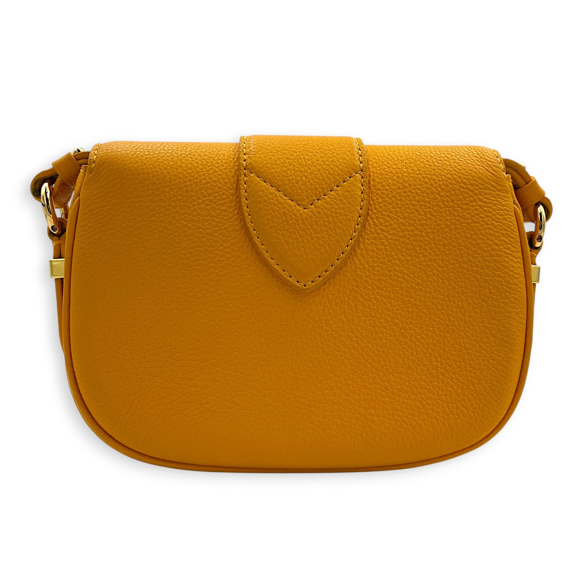 Pont Neuf 9 Shoulder Bag Yellow in Calfskin, Gold hardware