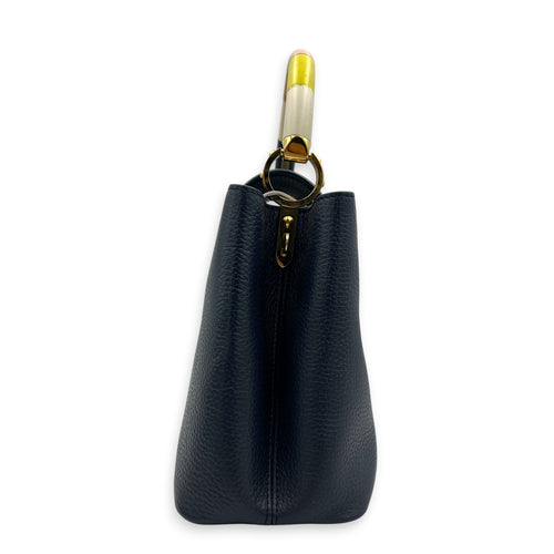 Capucines MM Kintsugi Top Handle Bag in Calfskin, Gold hardware