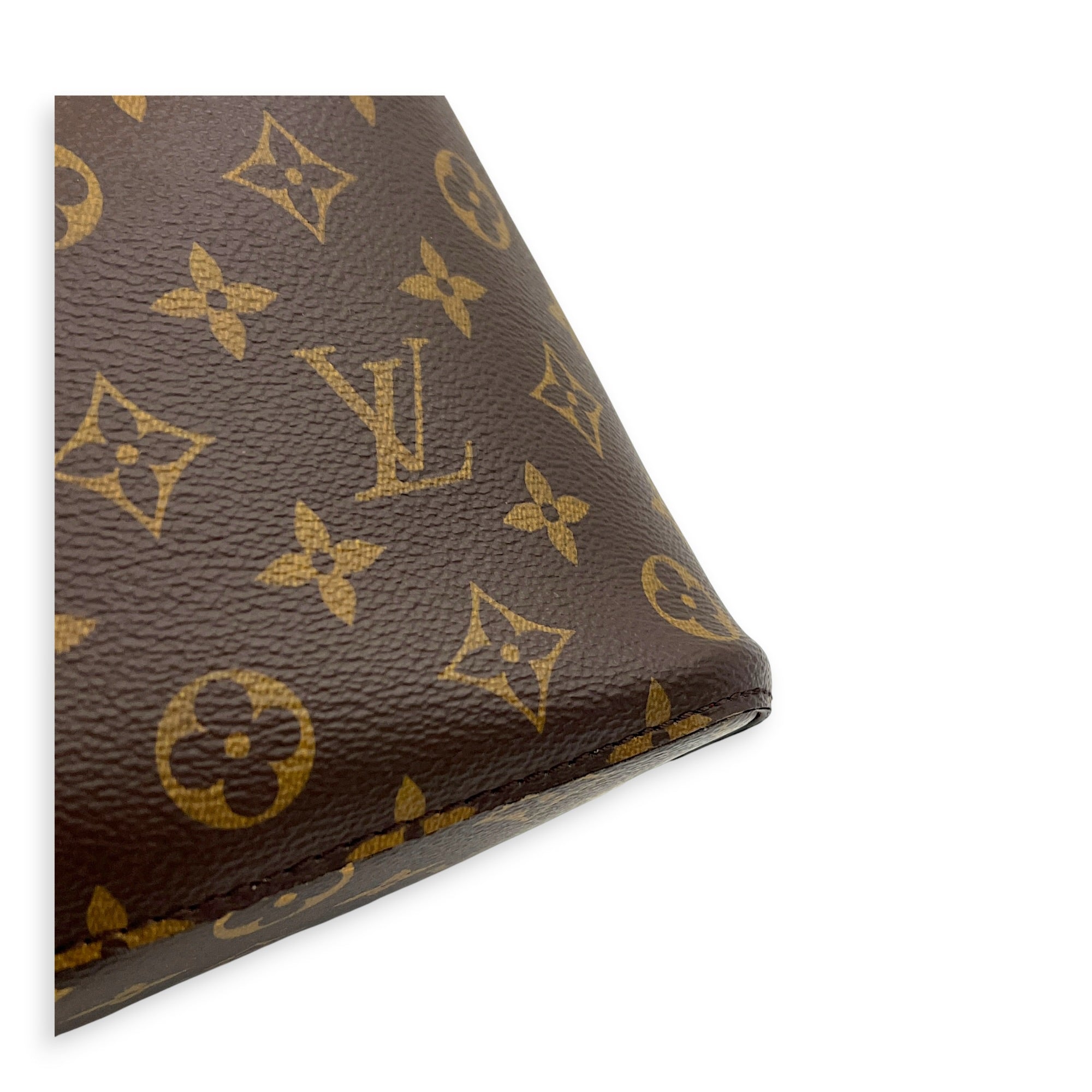 NeoNoe Bucket Bag Brown in Monogram Coated Canvas, Gold hardware
