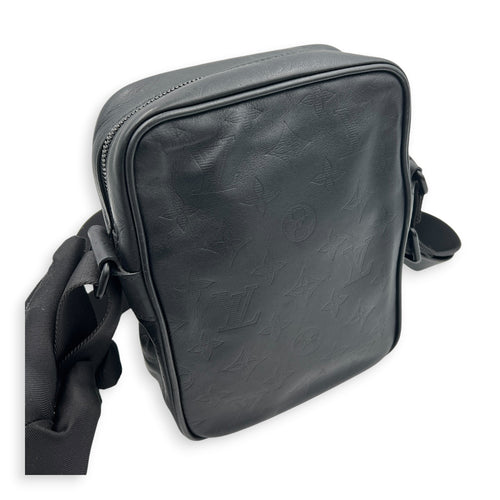 Danube Shoulder Bag Black in Calfskin, Black hardware
