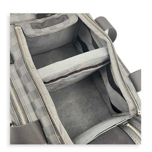 ICare Top Handle Bag Black in Coated Canvas, Silver hardware