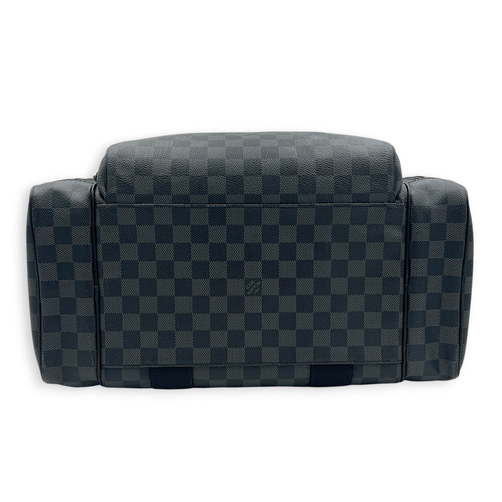 ICare Top Handle Bag Black in Coated Canvas, Silver hardware