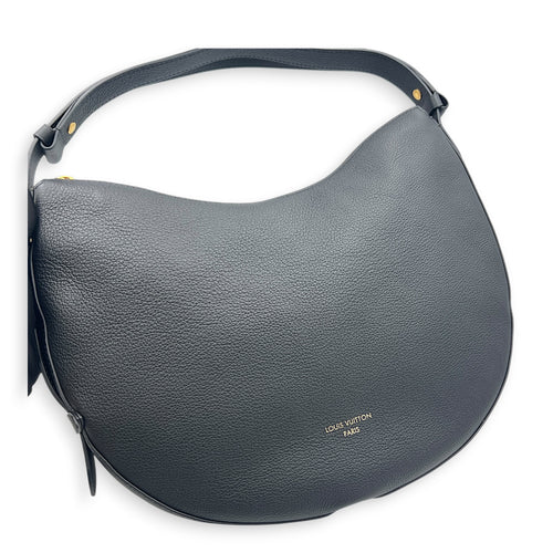Low Key Cookie Shoulder Bag MM Black in Calfskin, Gold hardware