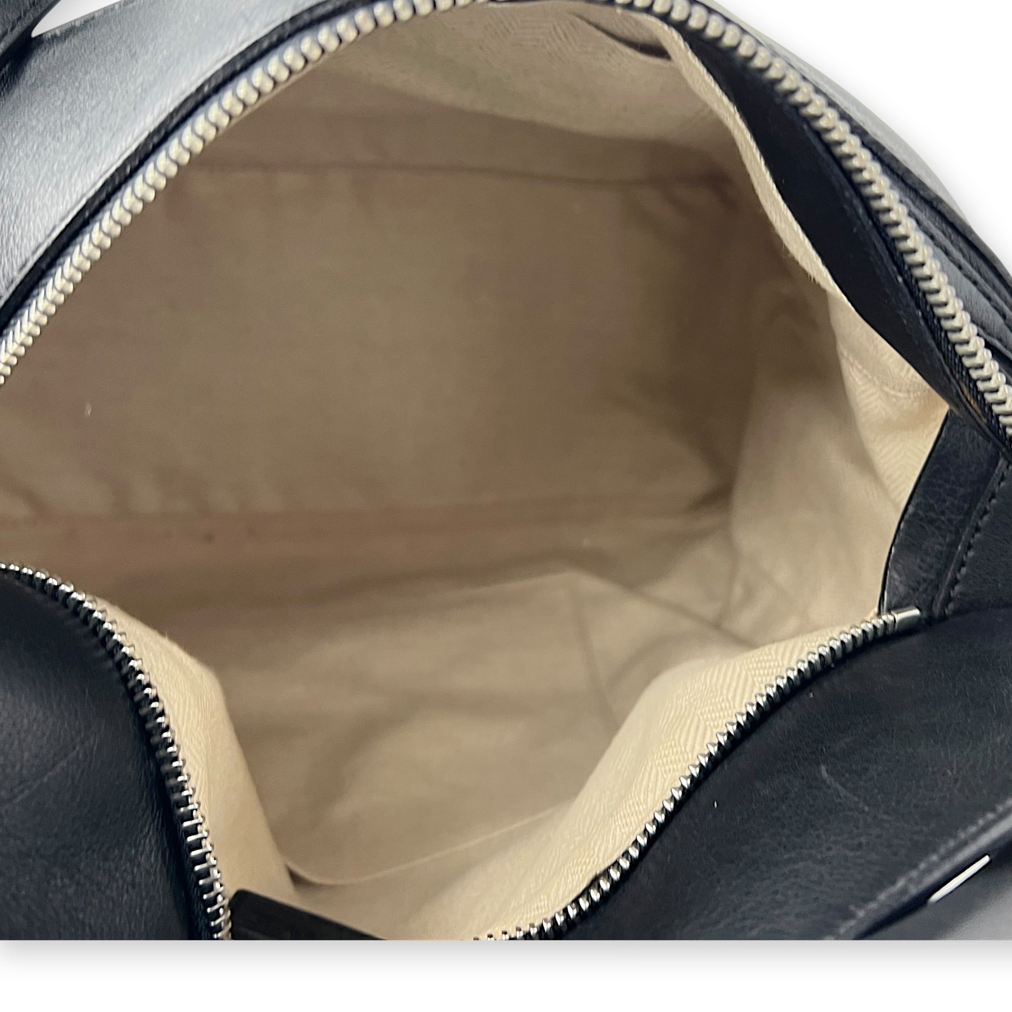 Puzzle Shoulder Bag Black in Calfskin, Silver hardware
