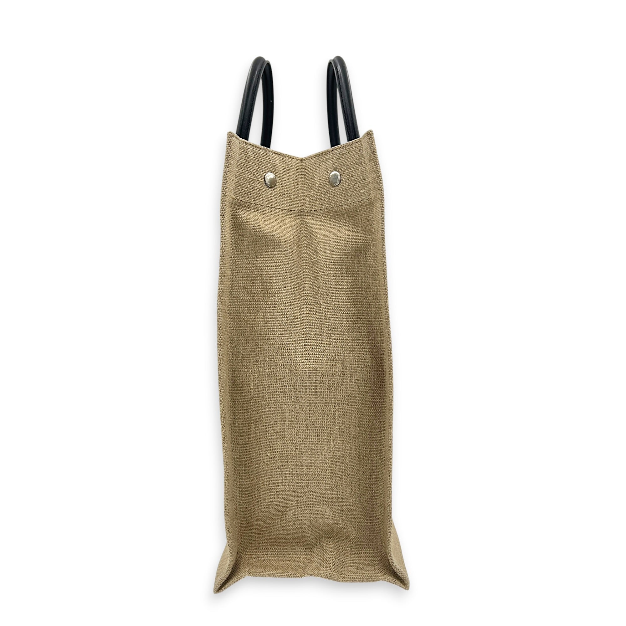 Rive Gauche Tote Bag Beige in Canvas, Silver hardware