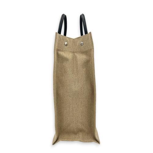 Rive Gauche Tote Bag Beige in Canvas, Silver hardware