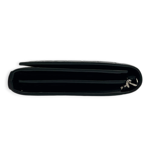 Cassandre Wallet On Chain Black in Calfskin, Silver hardware