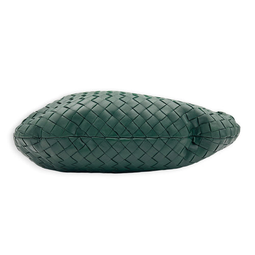 Jodie Shoulder Bag Green in Calfskin, Gold hardware