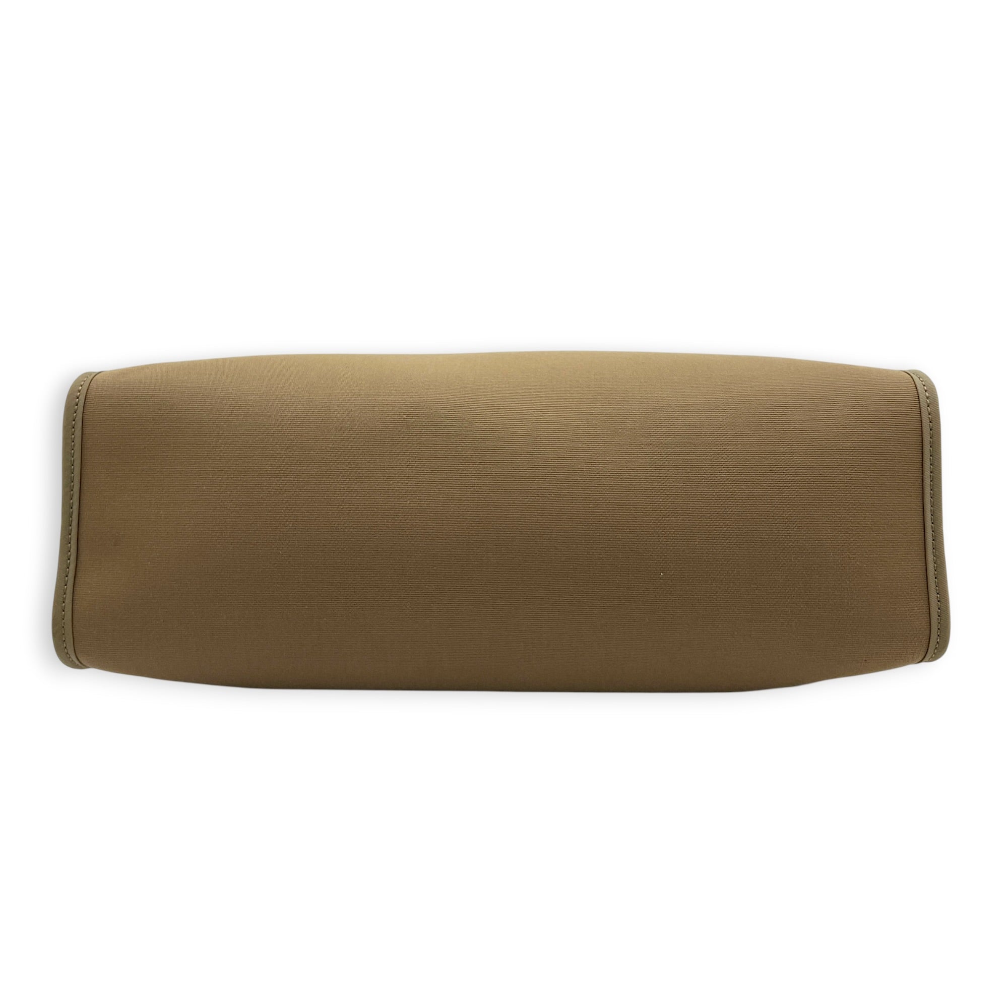 Herbag 31 Etoupe/Ebene Top Handle Bag in Canvas, Palladium hardware