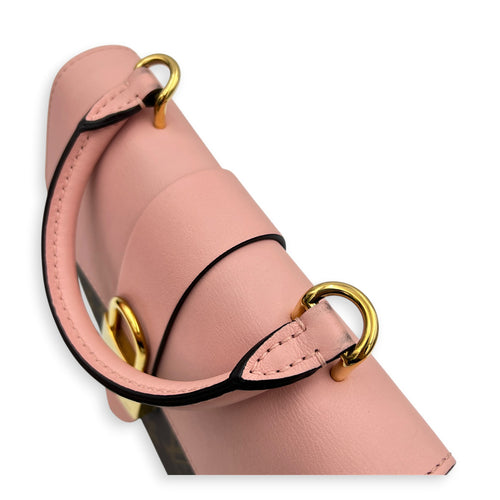 Locky Top Handle Bag Brown in Monogram Coated Canvas, Gold hardware