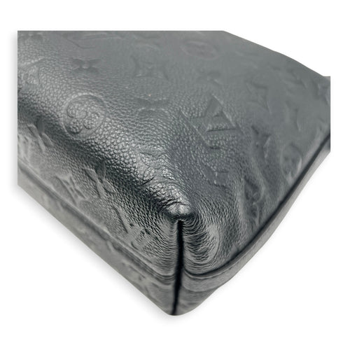 Sac Sport NM Shoulder Bag Black in Empreinte Leather, Gold hardware
