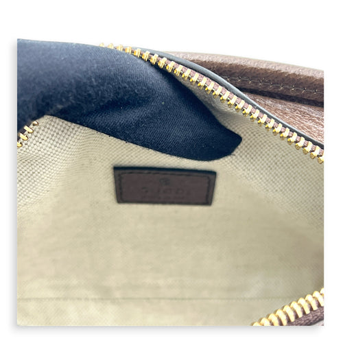 GG Jumbo Camera Shoulder Bag Brown in Canvas, Gold hardware