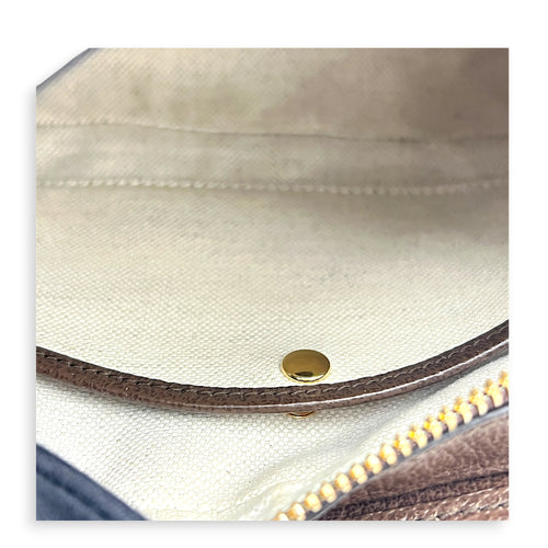 GG Jumbo Camera Shoulder Bag Brown in Canvas, Gold hardware